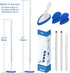 Qaestfy Shower Bathtub Scrubber Brush - 51'' Handle, 5 Non-Scratch Pads, Adjustable Long Handle for Cleaning Shower,