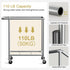 Wheels,160L 2 Chrislley Double Laundry Hamper with Rolling Laundry Basket Section,Steel Frame Laundry Cart with Handle