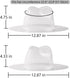 LADYBRO 10Sets Wide Brim Fedora Hat Holder - 360° Protect Hats in Travel, Plastic Cap Mold Protectors
