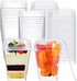 Mistari 50 Pack (50 50 50 Clear Plastic Dessert Cups with Lids and Spoons, Mini Parfait Cups Pudding Cups