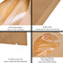 Kraft Stand Up Bags with Window, SumDirect 50Pcs, 4.3x 6.2 inches, Brown Food Storage Bags, Reusable