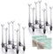 Marbrasse Retractable Cup Drying Rack, Drinking Glass and Sports Bottle Drainer Stand for Kitchen Countertop, 2p