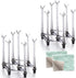 Marbrasse Retractable Cup Drying Rack, Drinking Glass and Sports Bottle Drainer Stand for Kitchen Countertop, 2p