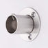 MroMax 304 Stainless Steel Wardrobe Pipe Bracket - 0.87 Inch Dia, Wall Mount Hanging Rail Rod Support Socket