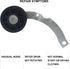 37001287 Dryer Idler Pulley Assembly, Compatible with Whirlpool Dryers, Replaces WP37001287 AP6008789