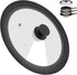 Universal Lid for Pots, Pans, and Skillets, Silicone Replacement Pan Cover for 11", 12", 12.5" Cookware
