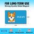Cute Cartoon Animal Clean Dirty Dishwasher Magnet, Double Sided Kitchen Reversible Sign, Apartment Accessories Magnet