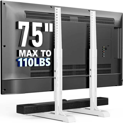 HOLMAXD Universal TV Stand for 19-75 Inch LCD LED TVs, Height Adjustable TV