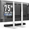 HOLMAXD Universal TV Stand for 19-75 Inch LCD LED TVs, Height Adjustable TV