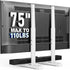 HOLMAXD Universal TV Stand for 19-75 Inch LCD LED TVs, Height Adjustable TV