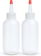 BRIGHTFROM Condiment Squeeze Bottles - 4 OZ Squirt Empty Bottles, Red Top