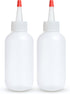 BRIGHTFROM Condiment Squeeze Bottles - 4 OZ Squirt Empty Bottles, Red Top