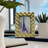 Ornate Gold 5x7 Picture Frame - Polished Geometric Portrait and Landscape Frames for Table & Wall Mount