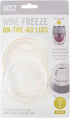 Host Wine Freeze Replacement Lids for Tumblers - Set of 2, Sliding Tab Closure for Travel Cup