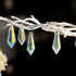 50pcs 38mm Suncatcher Crystal Icicle Prisms Pendant, Icicle Chandelier Crystals Pendants Drops Lamp Candle Holders