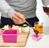 3 Pcs Non-Stick Square Baking Silicone Molds, Quick Release Bread Pan Tray for Cheese Cake, Handmade Toast Mold - Rose