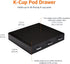 3 36 Amazon Basics K-Cup Compatible Coffee Pod Storage Drawer, Easy-Open Drawers, Pod Capacity, Black