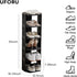 6-Tier Closets Vertical Shoe Rack, Plastic Stackable Storage Shelf for Small and Narrow Spaces, Compact Free Standing