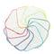 Gina's Soft Cloth Shop 2 Ply White Cotton Birdseye Wipes Set of 20 - Rainbow Edging, Made in USA