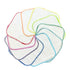 Gina's Soft Cloth Shop 2 Ply White Cotton Birdseye Wipes Set of 20 - Rainbow Edging, Made in USA
