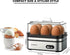 6 Evoloop Rapid Egg Cooker Electric Eggs Capacity, Soft, Medium, Hard Boiled, Poacher, Omelet Maker Egg Poacher