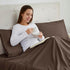 Nestl Brown Microfiber Queen Pillow Cases - Set of 2, 20x30 Inches