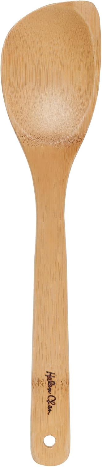 Helen’s Asian Kitchen Bamboo Kitchen Corner Spoon, Cooking Utensil, 12-Inch