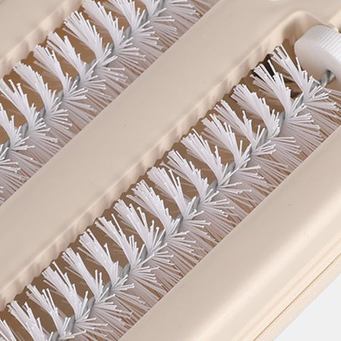 Handheld Carpet Debris Brush, Double Roller Brush Head for Pet Hair Cleaning, Collector Brush for Carpet Table
