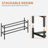 6 Closet, 1 STORAGE MANIAC Long Expandable Shoe Rack, Pairs Metal Wide Stackable Shoe Rack, Adjustable Shoes Shelf