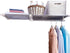 Hershii Closet Tension Shelf Expandable Telescopic Rod Heavy Duty Clothes Hanging Rail