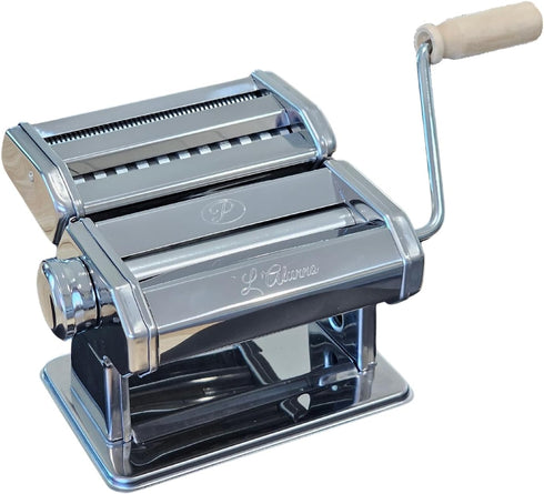 LAlunno Pasta Maker Machine by PastaVirtuoso - Hand Crank Machine for Pasta