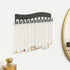 Wall Necklace Organizer Holder: Wall Mounted Jewelry Hanging Storage Necklaces Display Hanger Black