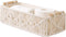 Macrame Storage Baskets, Handmade Woven Decorative Box for Organizing Countertop and Shelf