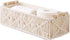 Macrame Storage Baskets, Handmade Woven Decorative Box for Organizing Countertop and Shelf