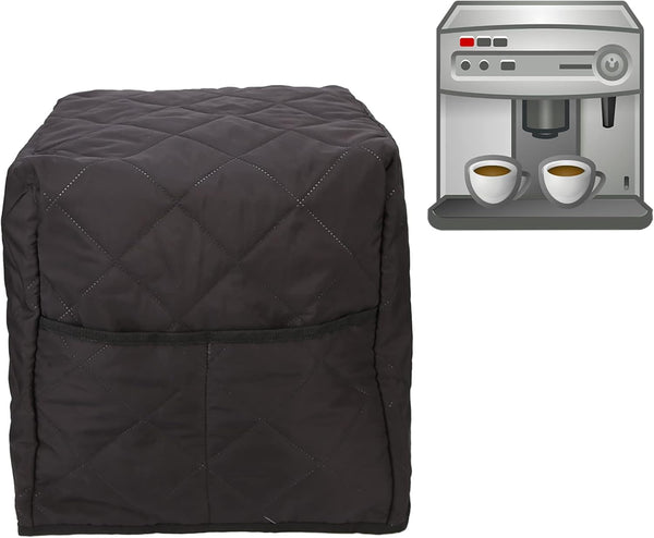 Coffee Maker Dust Cover - Stand Mixer Blender Machine Cover with Storage Pocket, Soft Cotton Home Appliance Cover for