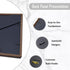 5x7 4x6 Picture Frame with Tempered Glass Walnut Solid Wood Mat for Photo, Handcrafted Natural Wood Frame with Rounded