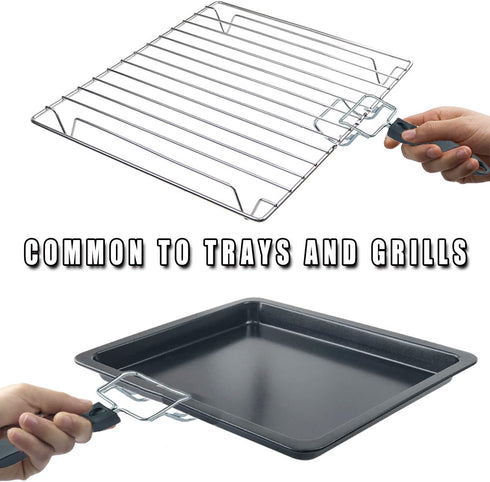 Air Fryer Convection Toaster Oven Tray Extractor, Grills Clip and Oven Food Clip for Quickly Removing Hot Trays