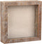 Rustic Shadow Box Picture Frame 8x8 Natural Wood Display Case for Photos, Memorabilia, Awards, and Medals - Barnwood