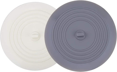 V-TOP Tub Stopper 2 Pack, 6 inches Large Silicone Drain Plug Hair Stopper for Kitchen and Bathroom Accessories
