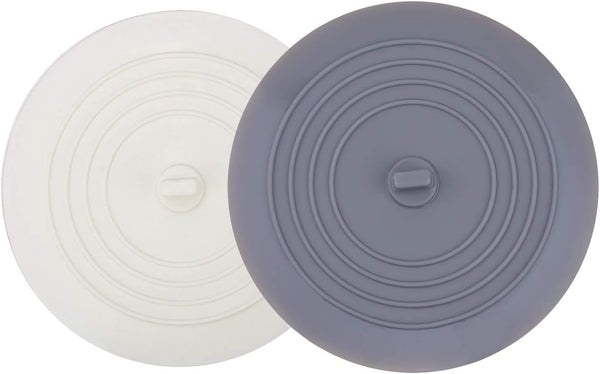 V-TOP Tub Stopper 2 Pack, 6 inches Large Silicone Drain Plug Hair Stopper for Kitchen and Bathroom Accessories
