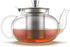 Glass Teapot Kettle with Stainless Steel Infuser | Stovetop Safe Loose Leaf Tea Pot (27 Ounce)