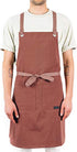 Caldo Crossback Kitchen Apron for Cooking - Mens and Womens Professional Chef or Server Bib Apron - Adjustable