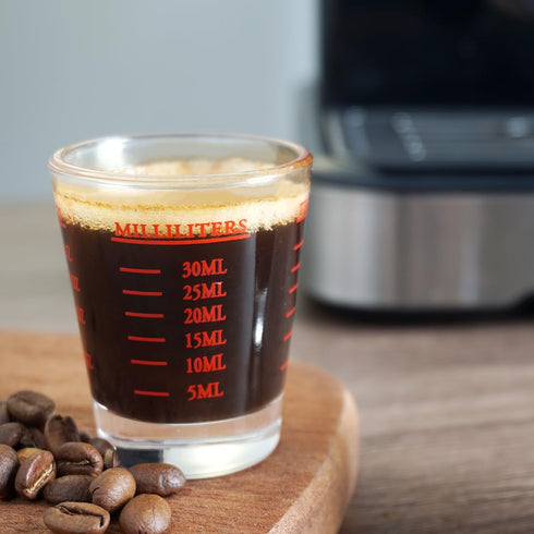 Shot Glasses Measuring Cup, Heavy Glass Wine Glass Espresso Shot Glass with 26-Incremental Measurement, 1oz, 6 Tsp, 2