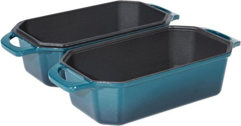 8.5x4.5 Inch Flavehc Bread Pan Cast Iron Loaf Pan with Lid Bread Loaf Pan Loaf Pan Enameled Cast Iron Sourdough Loaf