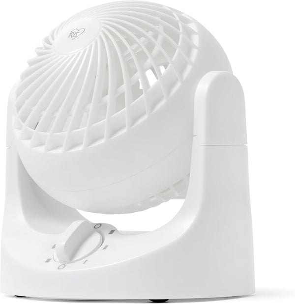 IRIS USA WOOZOO Fan, Small Desk Fan, 3 Speeds, 32ft Max Air Distance, Mini 7 Inch Fan, Low Noise, White
