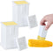 Atvkov 2 Pack Butter Spreader Corn Cob Holder, Plastic Butter Dispenser with Covers