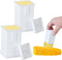 Atvkov 2 Pack Butter Spreader Corn Cob Holder, Plastic Butter Dispenser with Covers