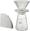 HARIO CDB-3012-W Tea Dripper Bouquet Server Set, 1-4 Cups, White