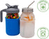 Quart 32oz Silicone Sleeves/Jackets for Protecting Ball, Kerr, Canning Jars by Mason Jar Lifestyle (Charcoal Gray, 2