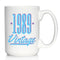 Vintage 1989 - Large 15oz White Ceramic Mug - Fun 35th Birthday Coffee Gifts for Men & Women Turning 35